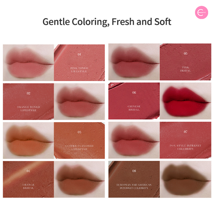 CARMELA Soft Matte Lip Mud Palette style #Lip Mud Palette