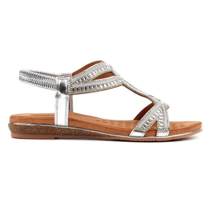 Carrie Silver Sandal