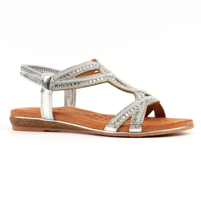 Carrie Silver Sandal
