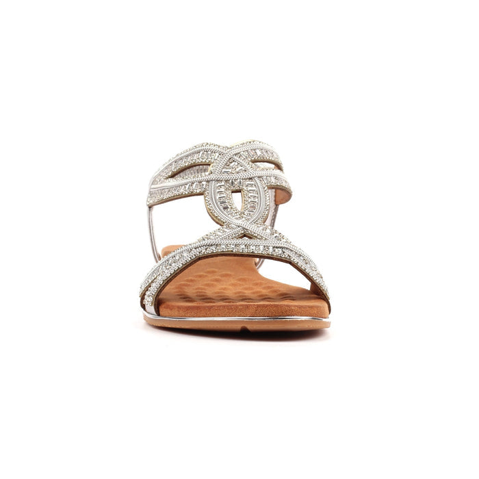 Carrie Silver Sandal