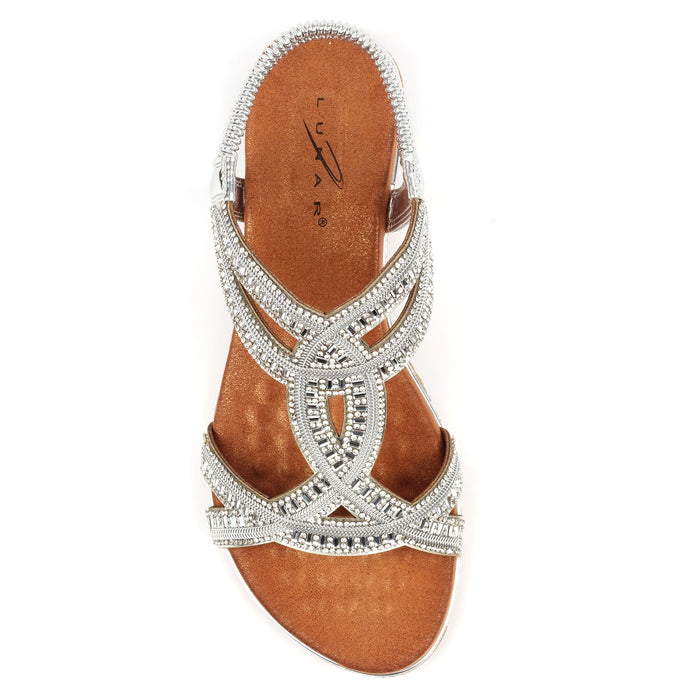 Carrie Silver Sandal