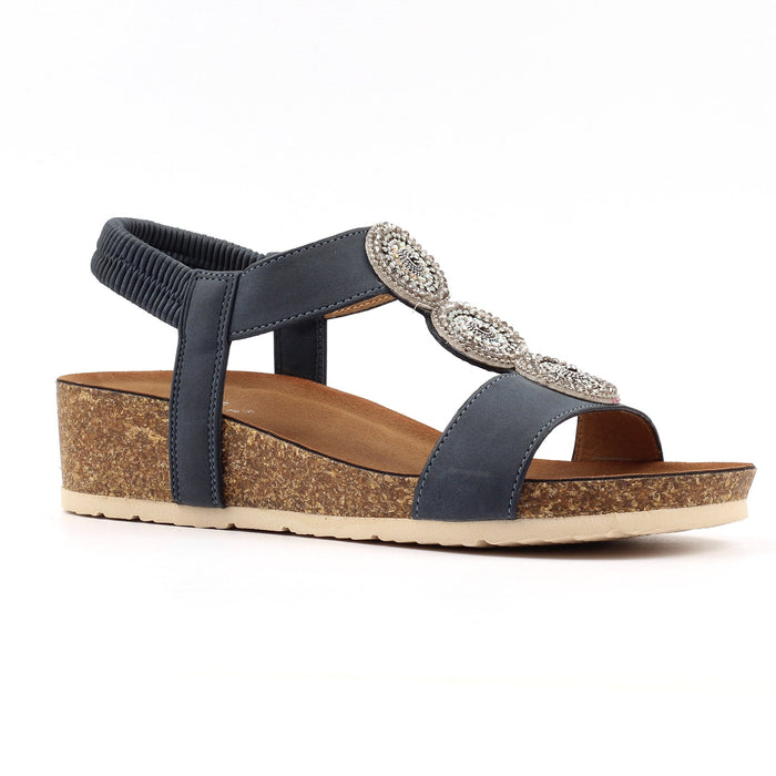 Cassidy Navy Sandal
