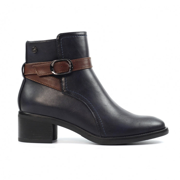 Cassie Navy Ankle Boot