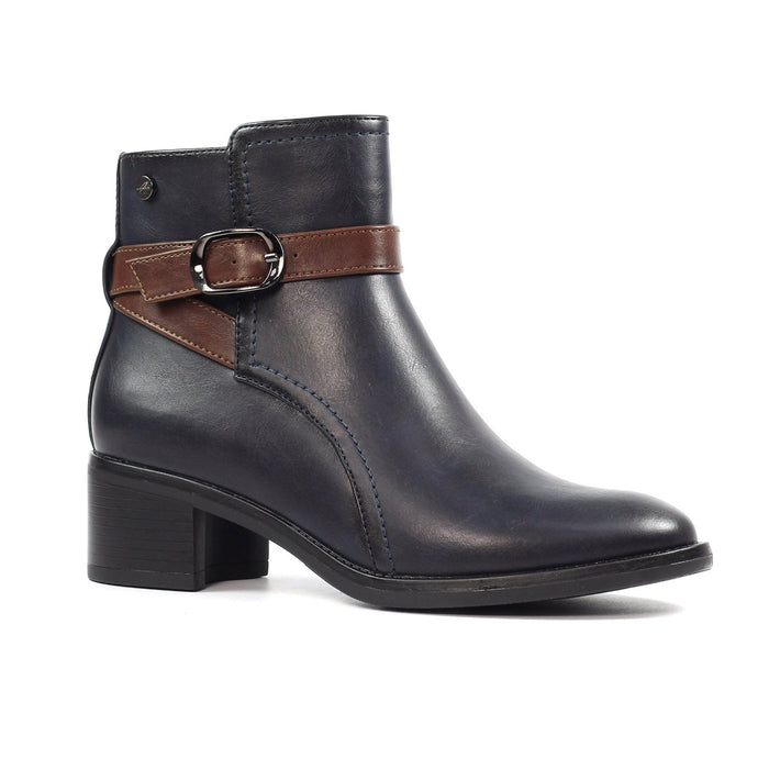 Cassie Navy Ankle Boot