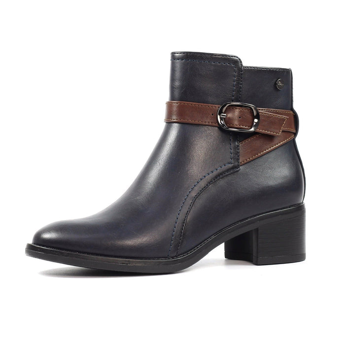 Cassie Navy Ankle Boot