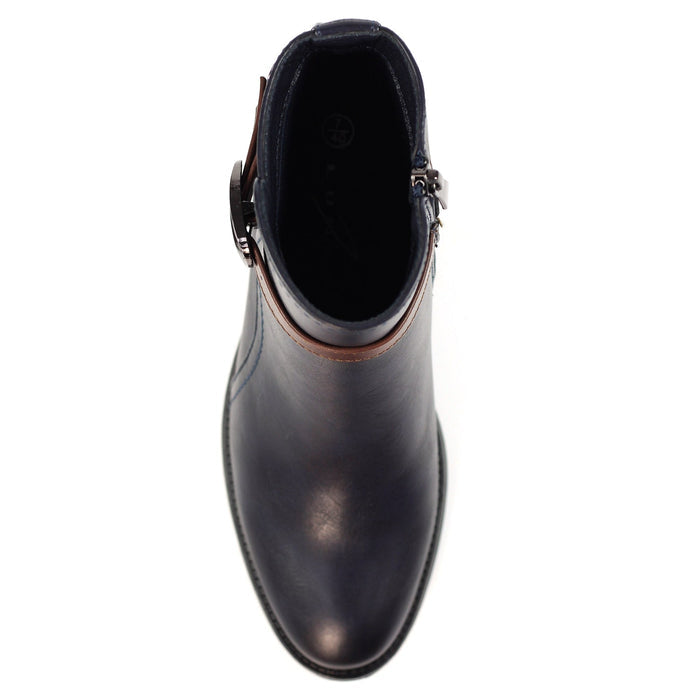 Cassie Navy Ankle Boot