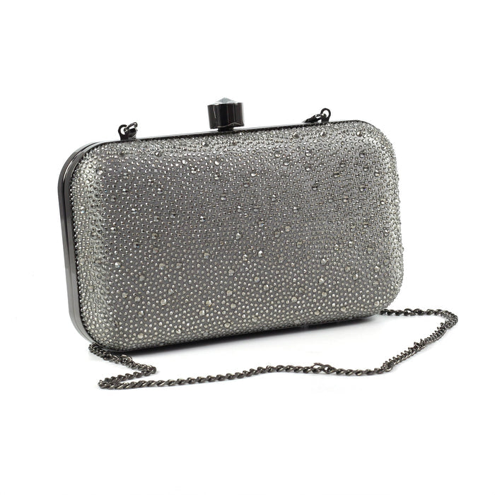 Catalina Dark Grey Clutch Bag