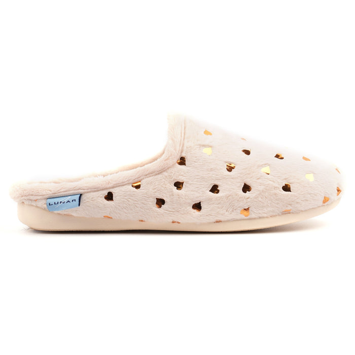 Cerys Beige Mule Slipper