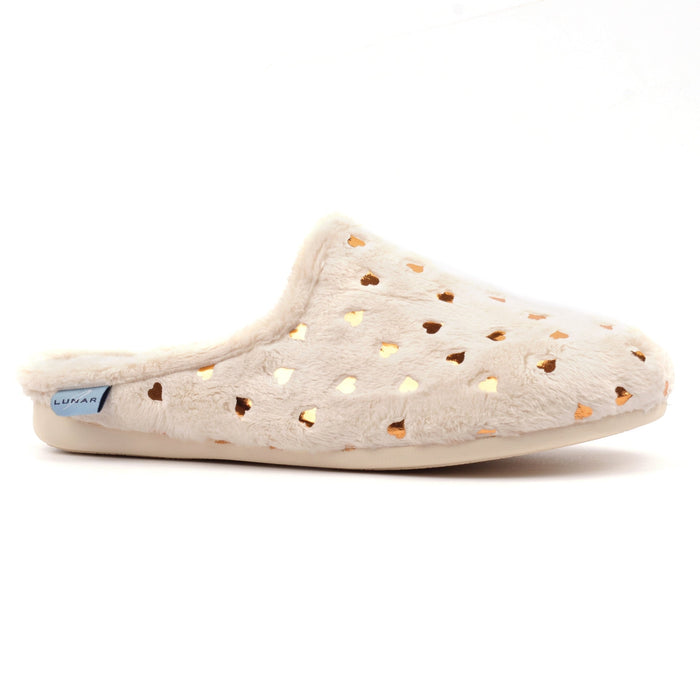 Cerys Beige Mule Slipper