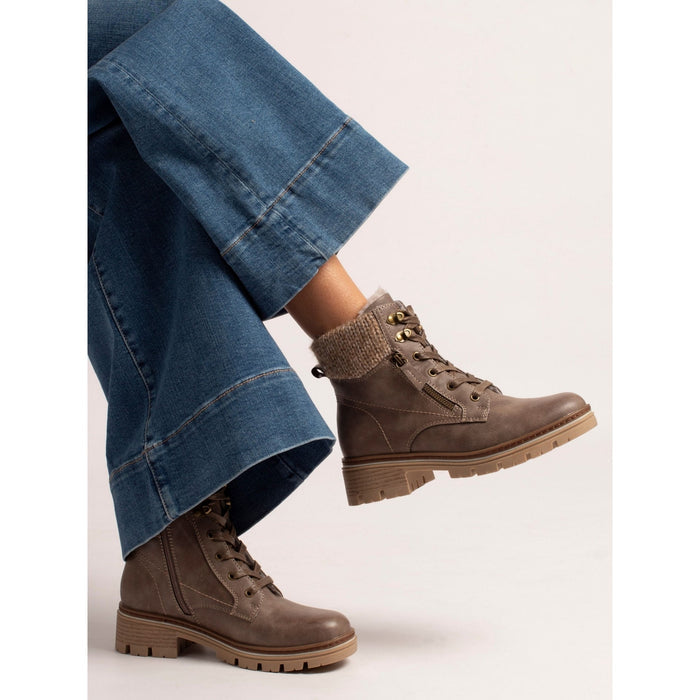 Chantelle Taupe Waterproof Ankle Boot