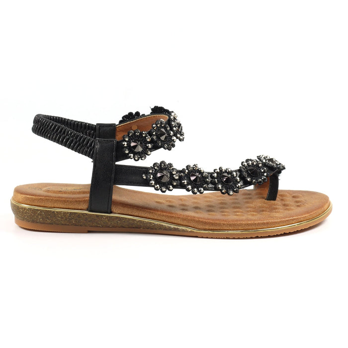 Charlotte II Black Sandal