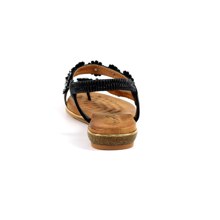 Charlotte II Black Sandal
