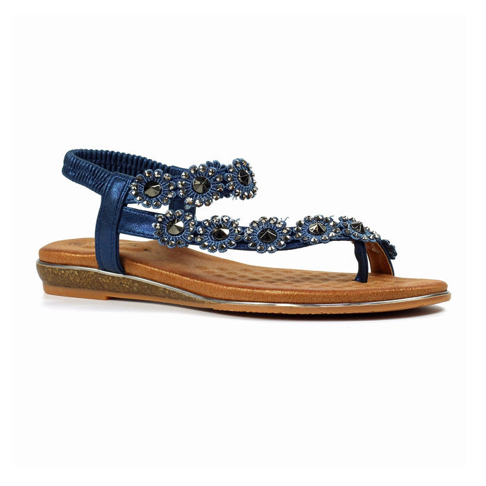 Charlotte II Navy Sandal