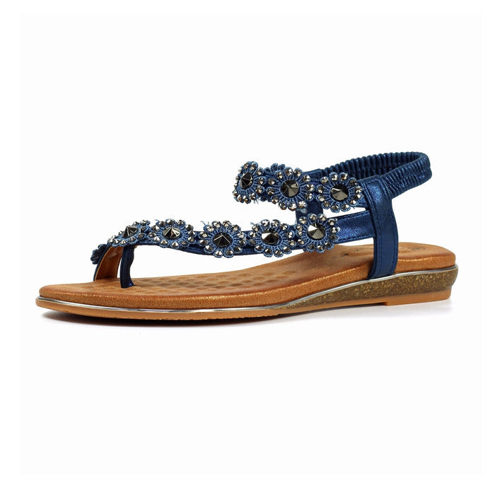 Charlotte II Navy Sandal