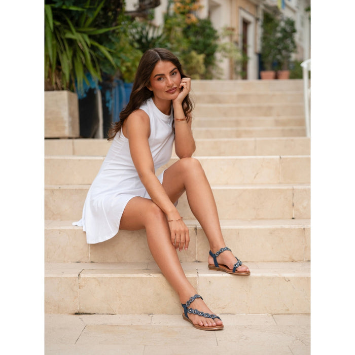 Charlotte II Navy Sandal