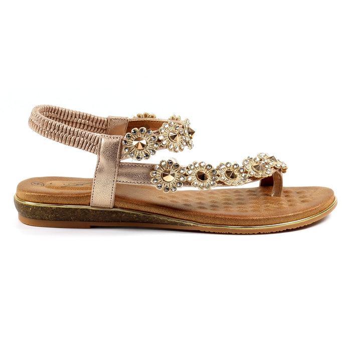 Charlotte II Rose Gold Sandal