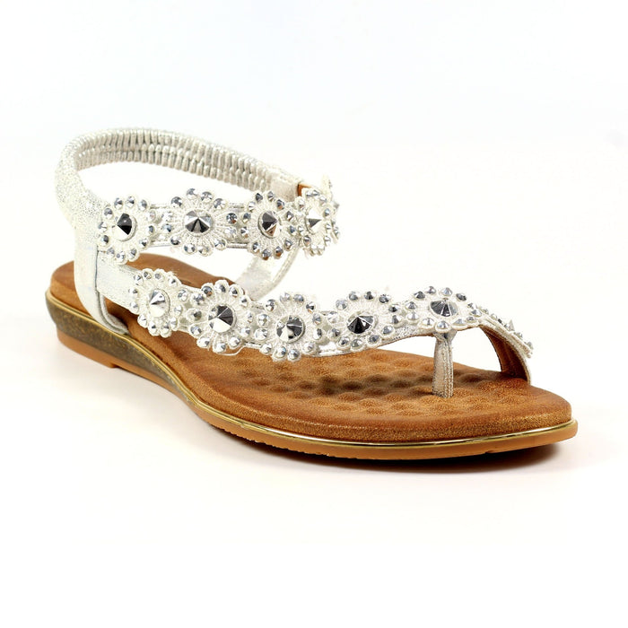 Charlotte II Silver Sandal