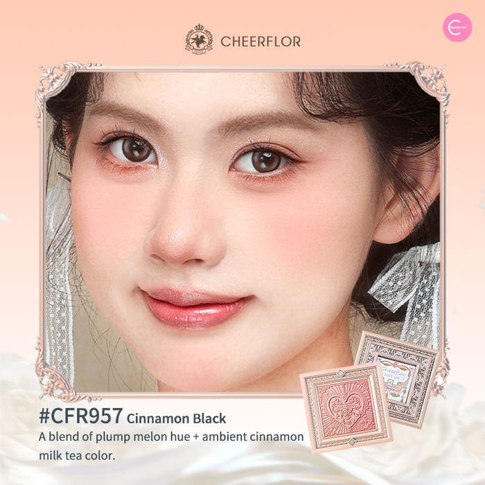 CHEERFLOR Angel Frame Dual-Tone Blush Palette shade #CFR957