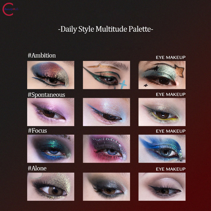CHEERYEP (QIANYAN) 16-Color Natural Star Eye Shadow Palette - 08#Ambition detail