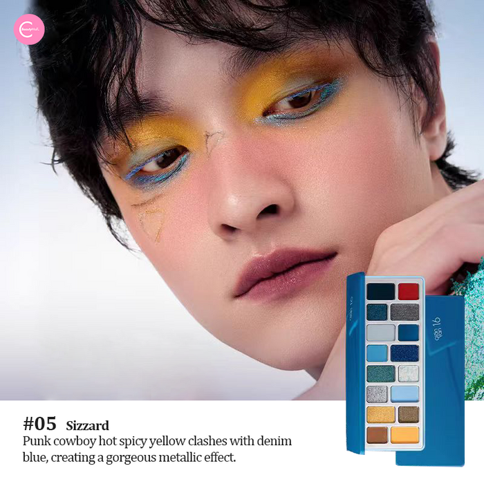 CHEERYEP (QIANYAN) 16-Color Natural Star Eye Shadow Palette - 05#Sizzard detail
