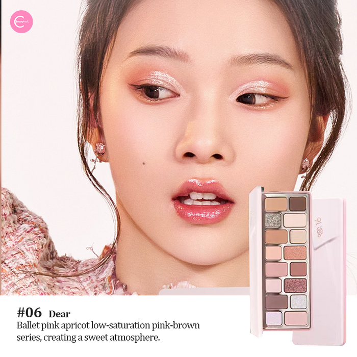 CHEERYEP (QIANYAN) 16-Color Natural Star Eye Shadow Palette - 06#Dear detail
