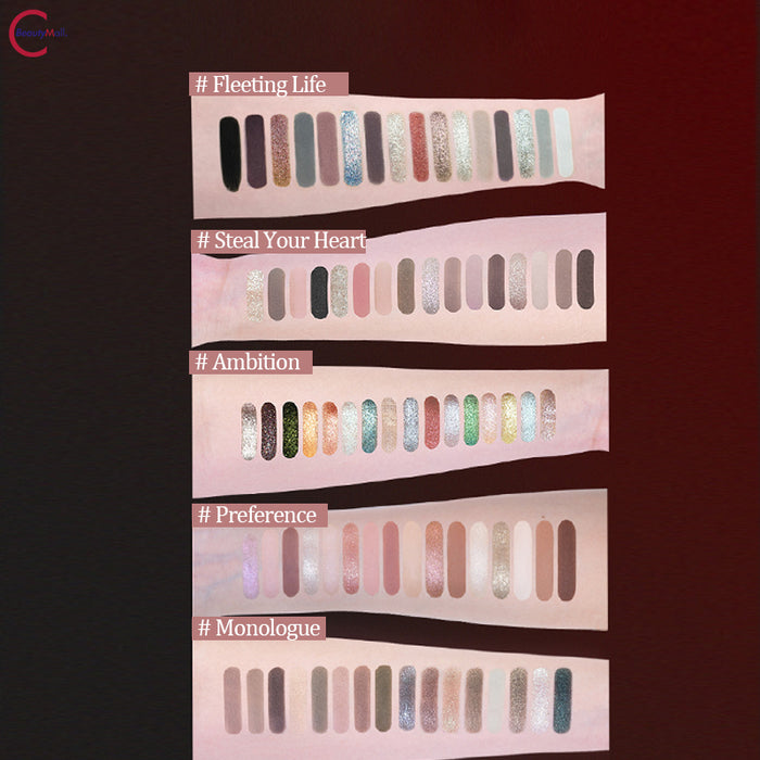 CHEERYEP (QIANYAN) 16-Color Natural Star Eye Shadow Palette - 08#Ambition detail