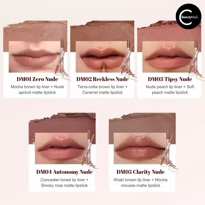 CHEERYEP(QIANYAN) × DODONAMI Dual-Ended Lip & Line Pencil DM04