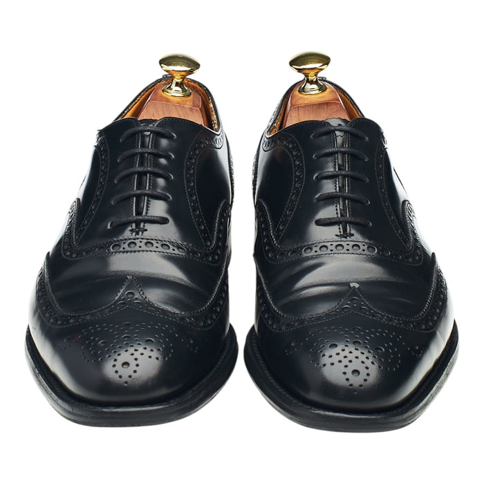 'Chetwynd' Black Leather Oxford Brogues UK 7.5 G