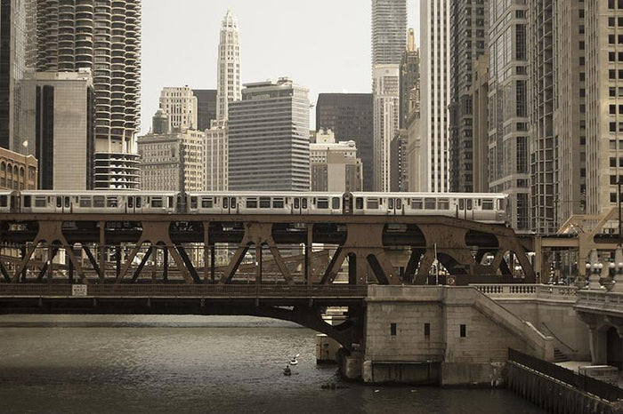 Chicago Riverwalk Wall Mural-Wall Mural-Eazywallz