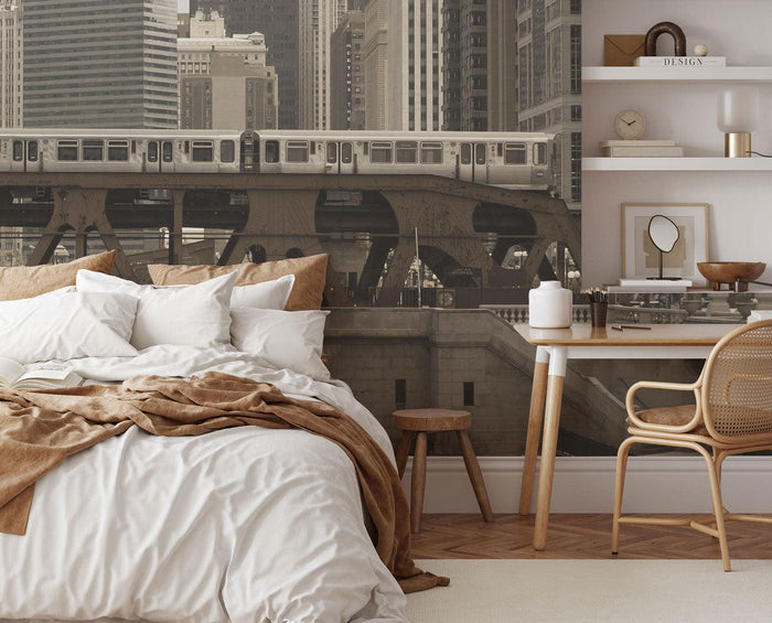 Chicago Riverwalk Wall Mural-Wall Mural-Eazywallz