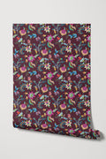 Chintz / Burgundy