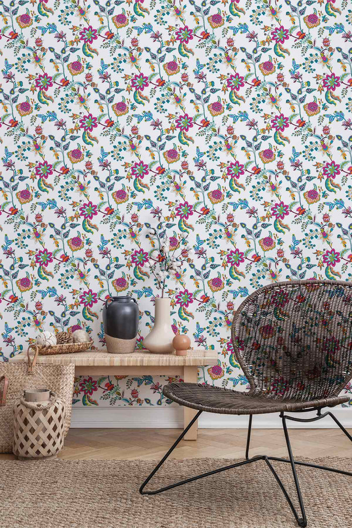 Chintz / White