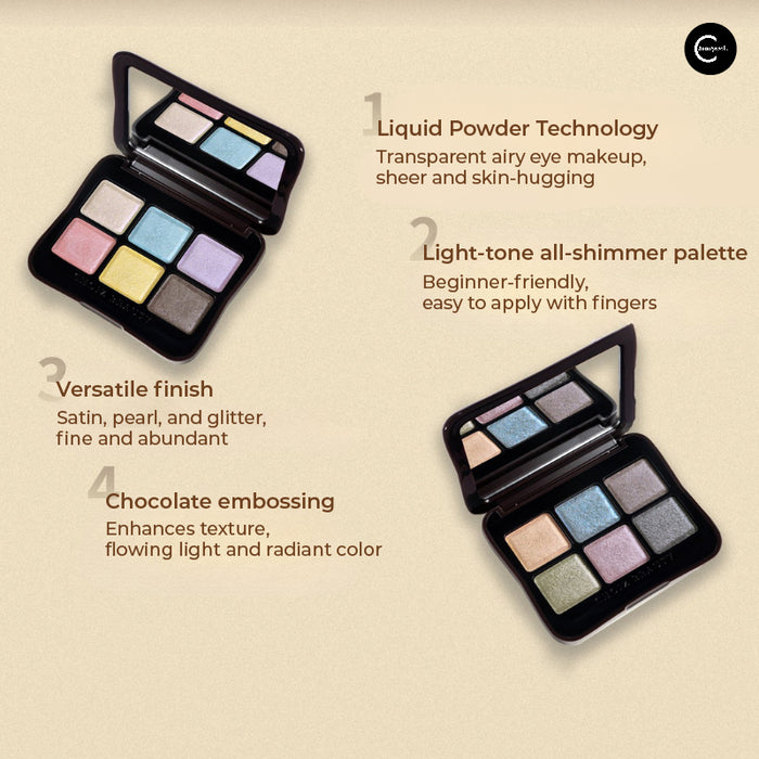 CHOIZ BEAUTY Jewel Collection Liquid Powder Eyeshadow Palette Wabi-Sabi Palette (Pre-order)