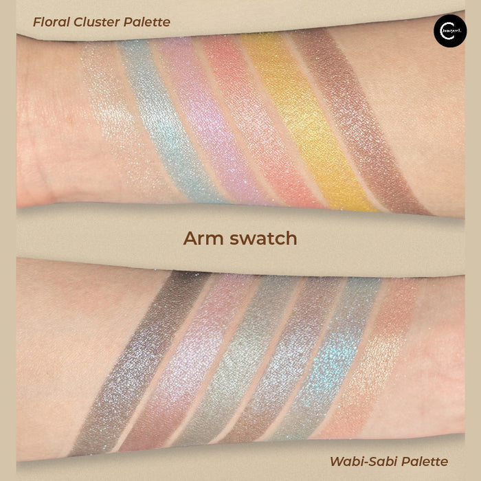 CHOIZ BEAUTY Jewel Collection Liquid Powder Eyeshadow Palette Semi-Glaze Palette B01 swatch