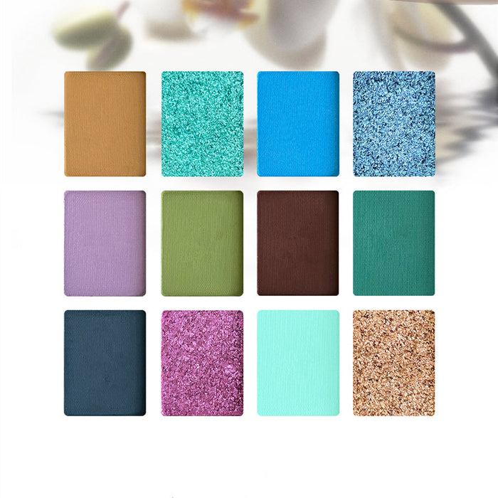 CHOIZ BEAUTY Plant Series Phalaenopsis 12-Color Eyeshadow Palette detail