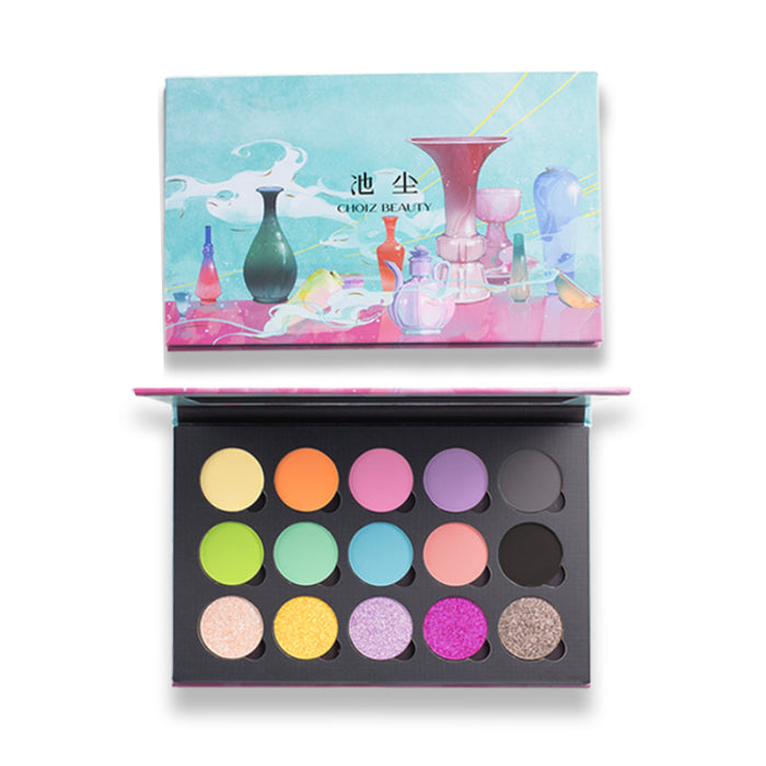 CHOIZ BEAUTY Porcelain Pond 15-Color Eyeshadow Palette 01