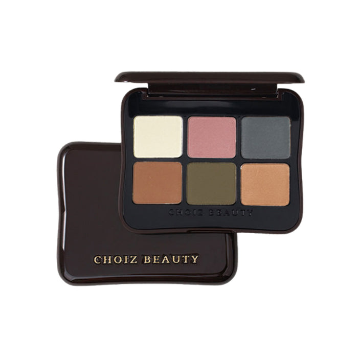 CHOIZ BEAUTY Talc-Free Six-Color Matte Eyeshadow 01