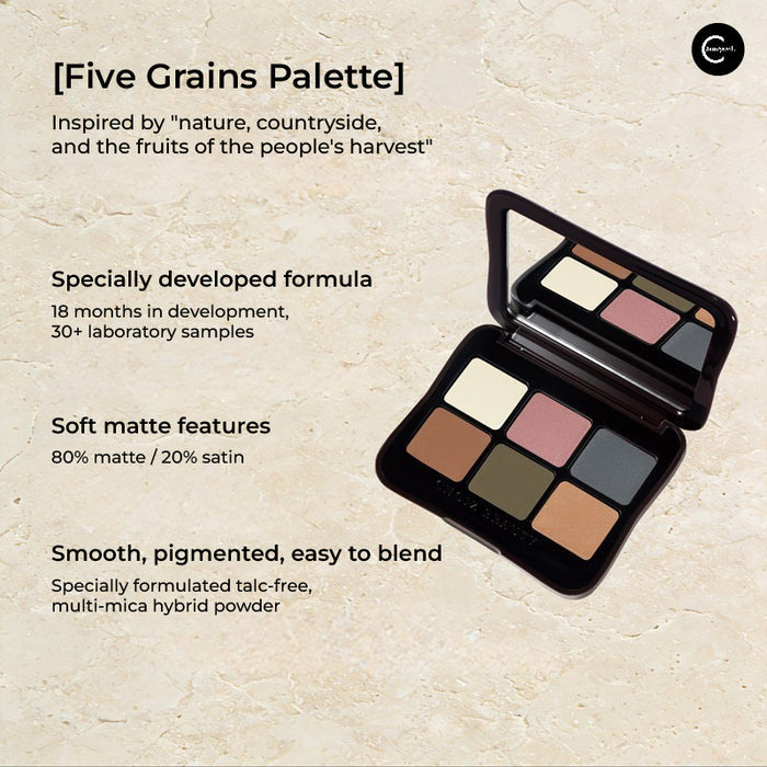 CHOIZ BEAUTY Talc-Free Six-Color Matte Eyeshadow detail