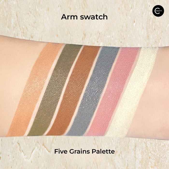 CHOIZ BEAUTY Talc-Free Six-Color Matte Eyeshadow swatch