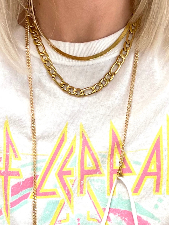 Chunky Figaro Necklace Gold