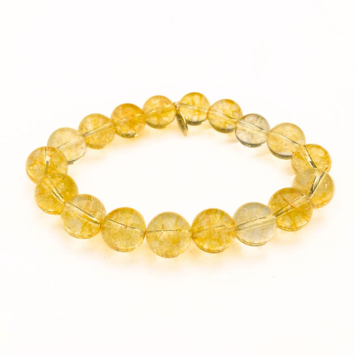 Citrine Crystal Bracelet | 10mm Polished