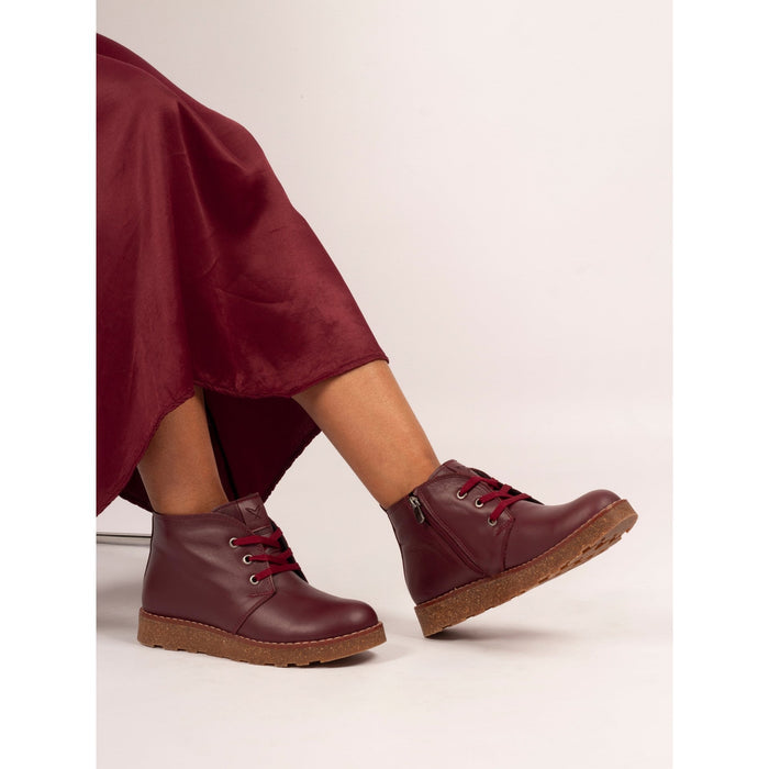 Claire III Burgundy Leather Boot