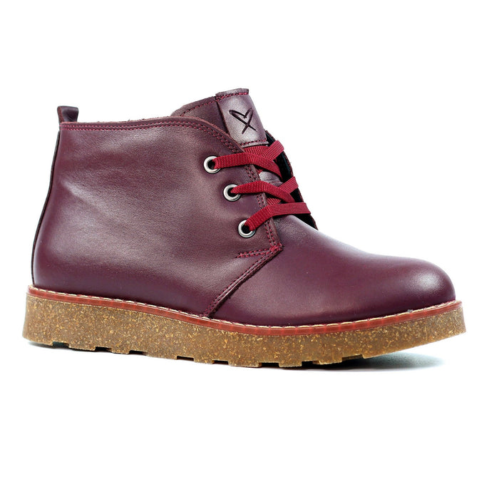 Claire III Burgundy Leather Boot