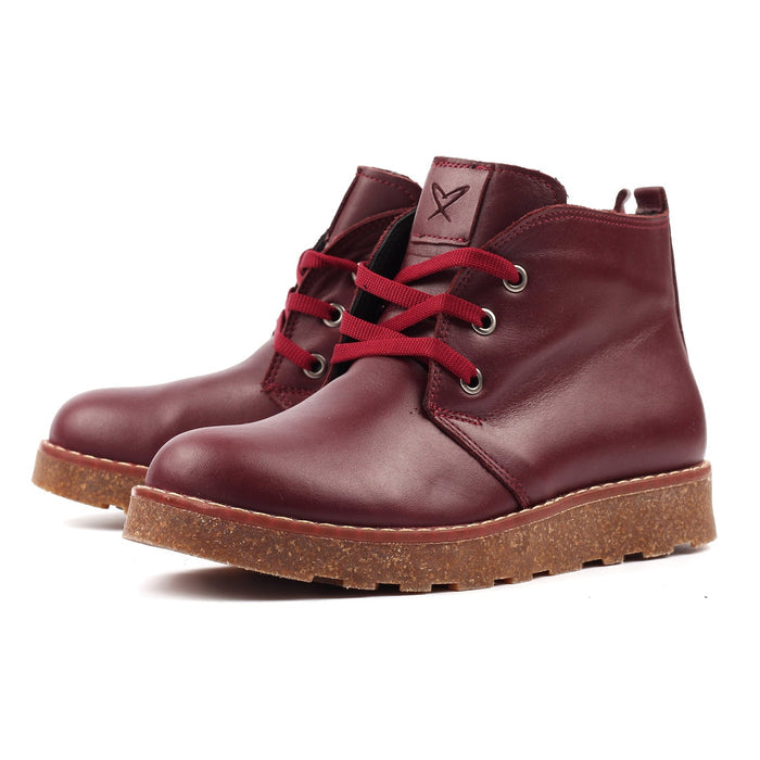 Claire III Burgundy Leather Boot