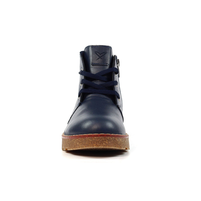 Claire III Navy Leather Boot