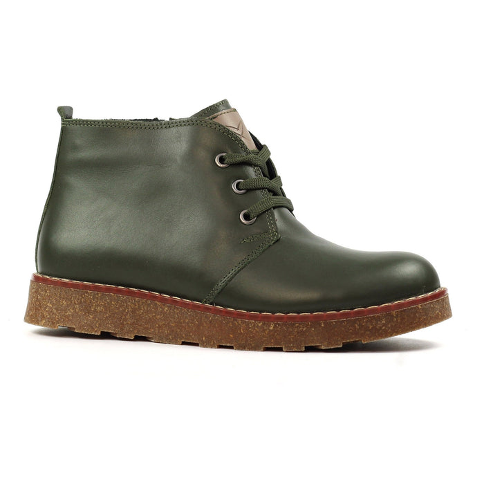 Claire III Olive Leather Boot