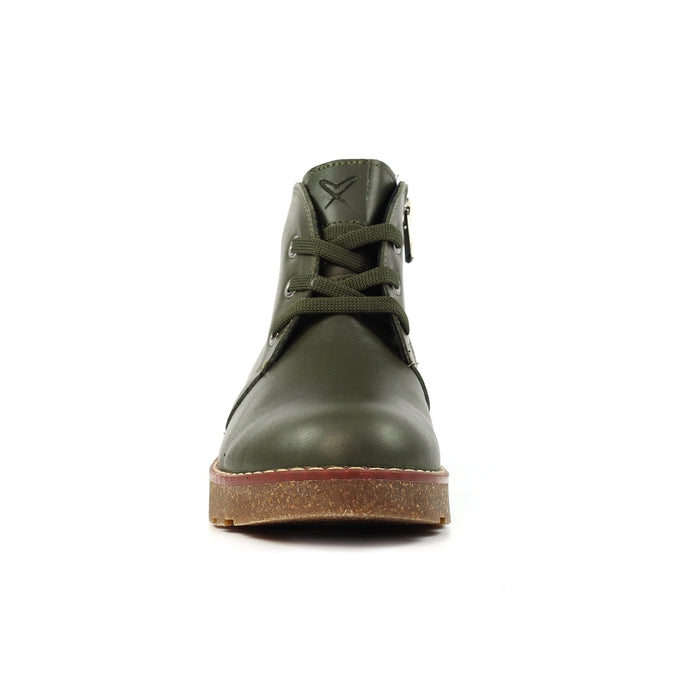 Claire III Olive Leather Boot