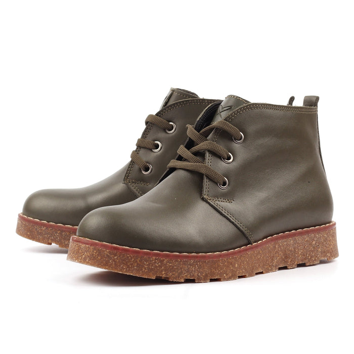 Claire III Olive Leather Boot