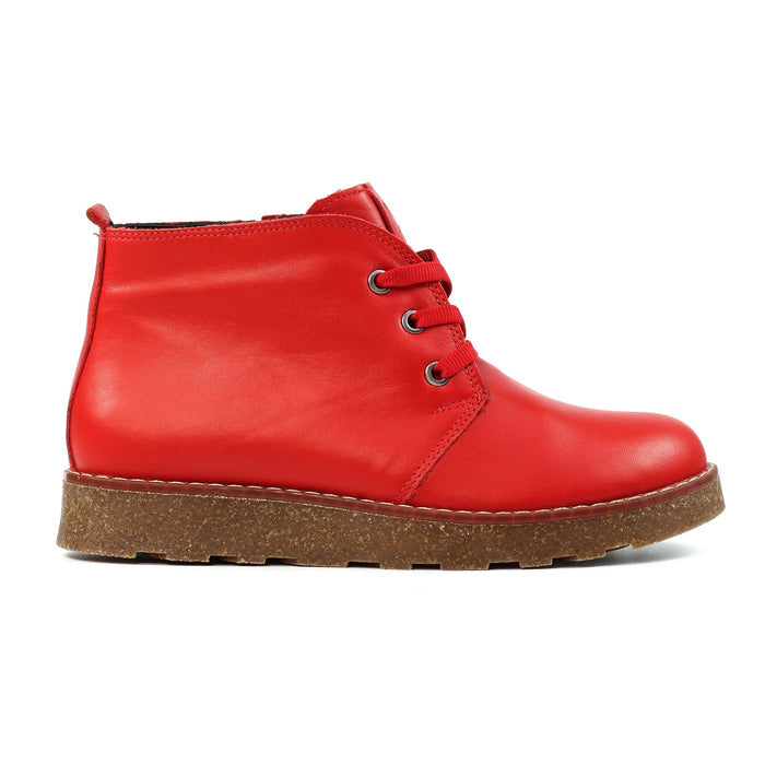 Claire III Red Leather Boot