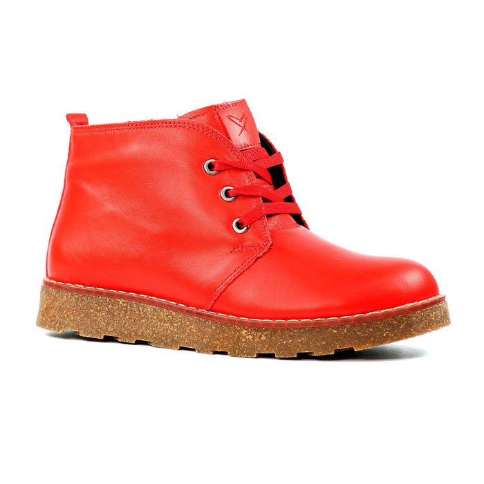 Claire III Red Leather Boot